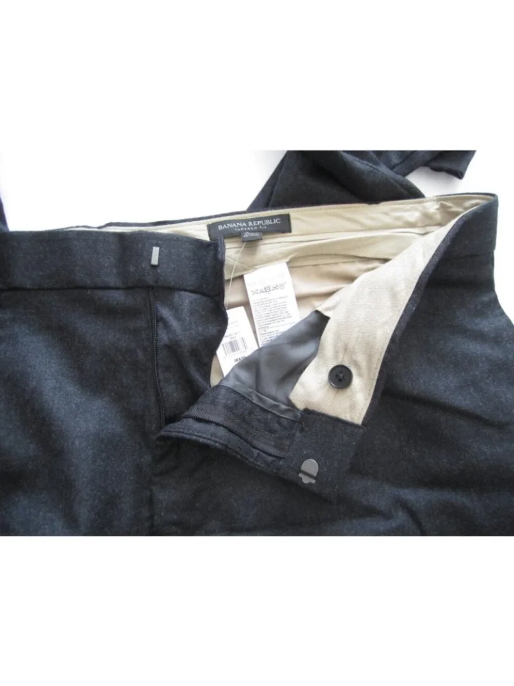 New Banana Republic Tapered Fit Dress Pants Men Sz 38x30 Wool (MP643) 